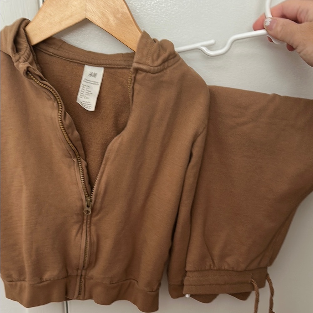 H&M Tan Organic Cotton Hoodie